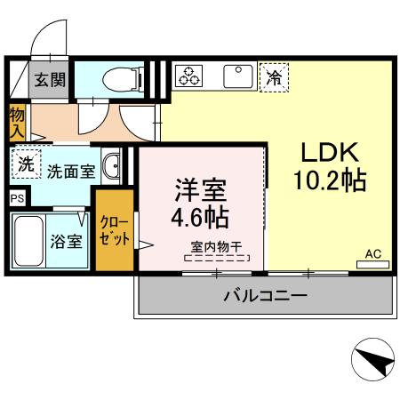 D-room内山IIの間取り写真