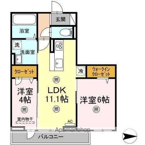 蓮ーRenーの間取り写真