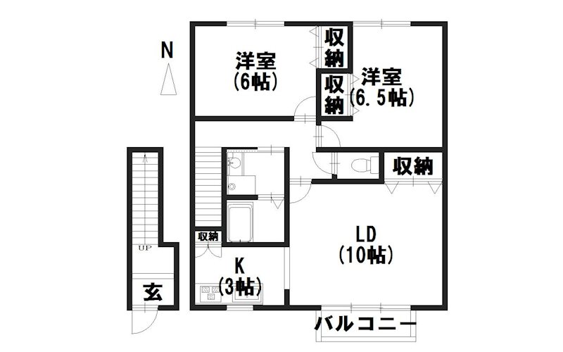 ハイツサンライトの間取り写真