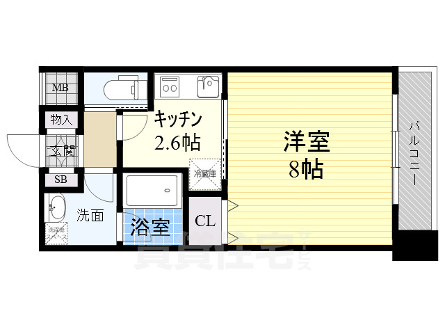 アーバンフラッツ西中島の間取り写真