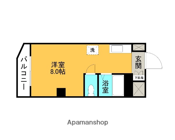 ＪＲ山手線 目黒駅 徒歩9分 9階建 築42年の間取り写真