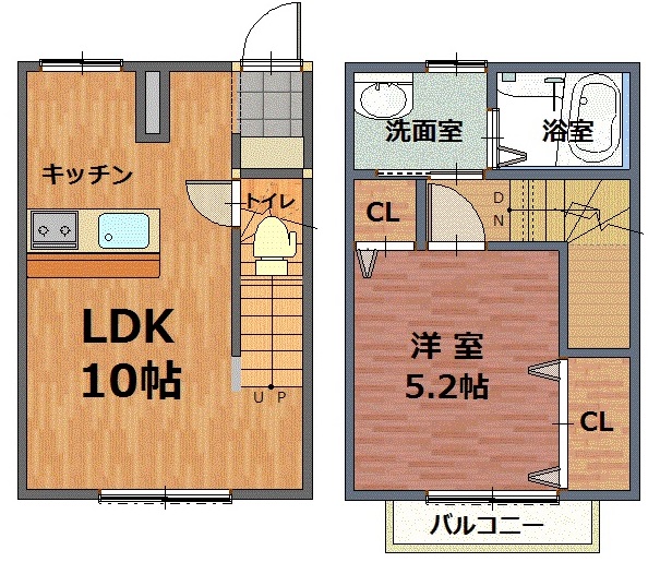 サンライズ滑石の間取り