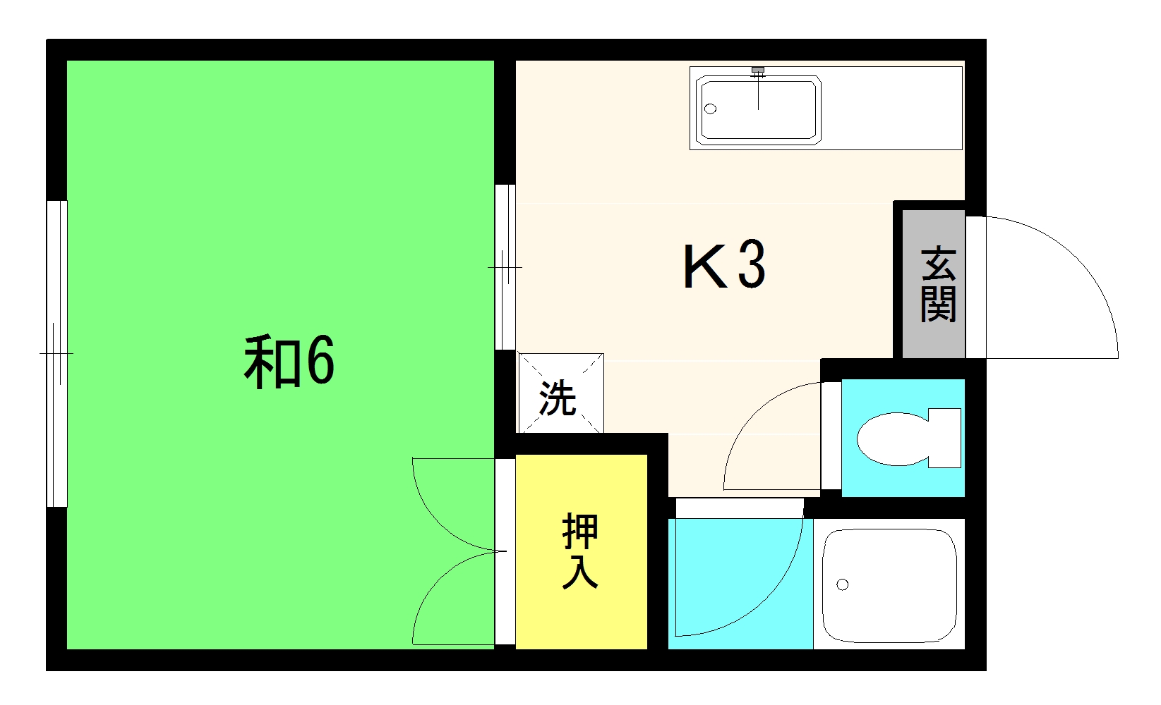 松昇ハイツの間取り