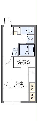 レオパレス新さっぽろIIIの間取り