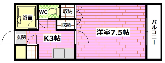 広島市安芸区矢野東のマンションの間取り