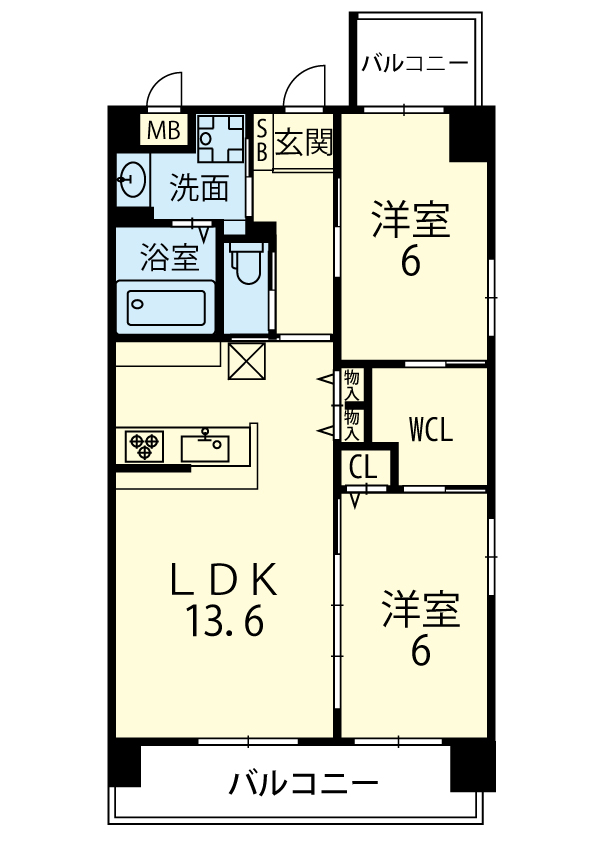 NORTH　TERRACE　島崎の間取り