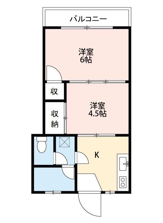 鹿児島市小松原のマンションの間取り