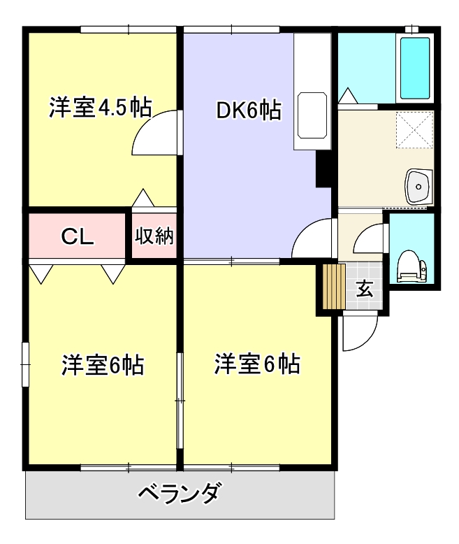 福真ハイムAの間取り