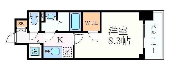 名古屋市中区新栄のマンションの間取り