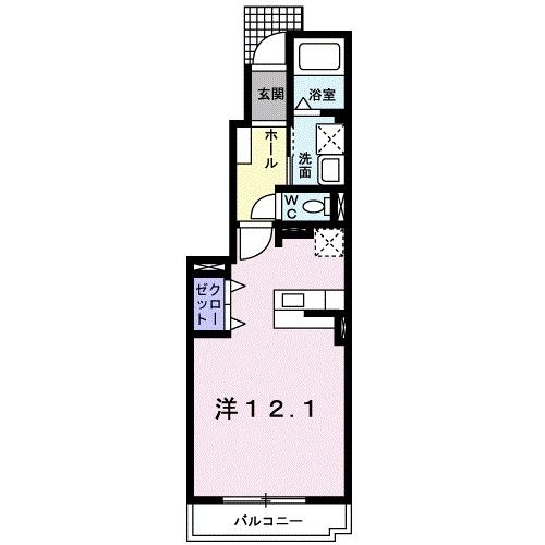 桑名市大字和泉のアパートの間取り