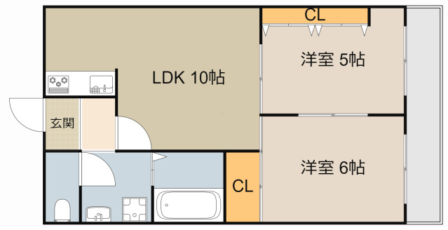 コーポノーブルの間取り