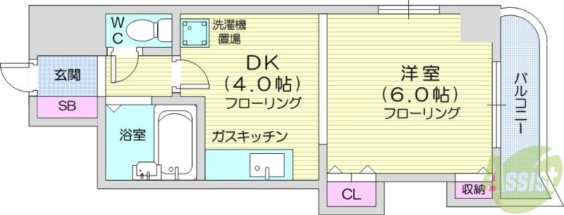 エンドレス三井南5条1の間取り