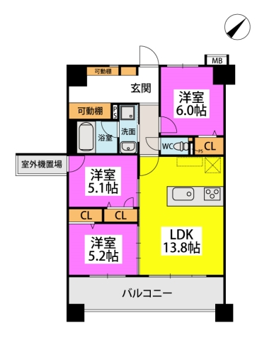 DIA　CAFUNEの間取り