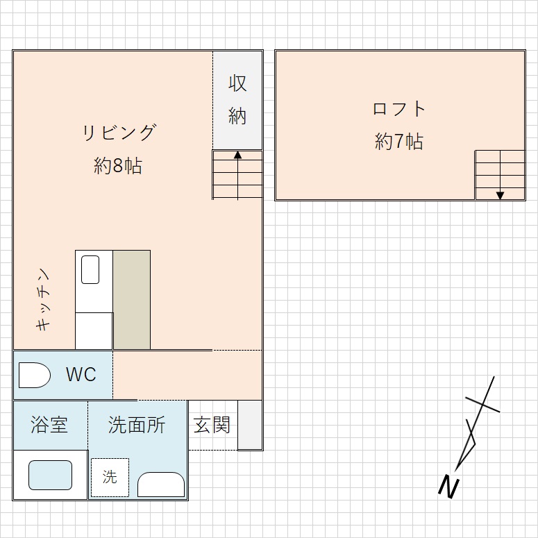 パティオ山の上の間取り