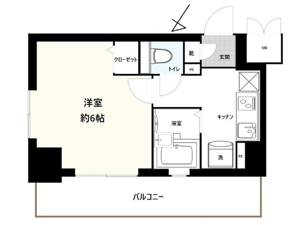 L-flat田町の間取り