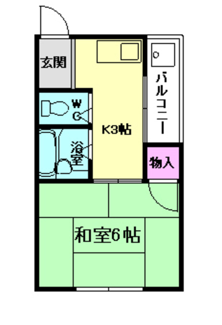 カエデハイツの間取り