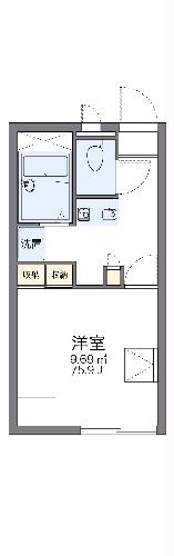 レオパレス矢作２の間取り