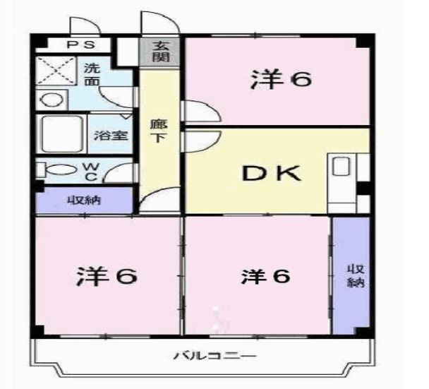 【小野市神明町のアパートの間取り】