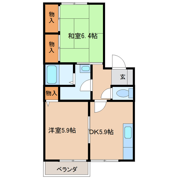 プレシール旭の間取り