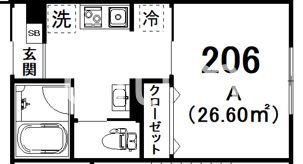 さくらハウス醍醐A棟の間取り