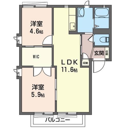 サンフォレストAの間取り写真