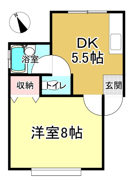 サンパレス南通の間取り