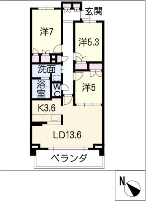 プライムメゾン富士見台の間取り