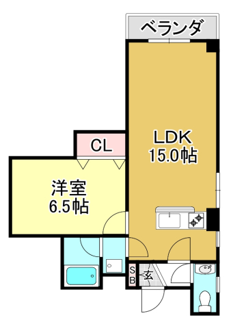 エクセレン滋賀里の間取り