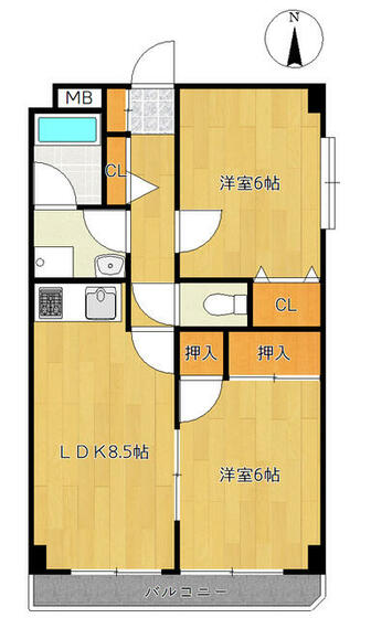 サニー彦田（東葛西）の間取り