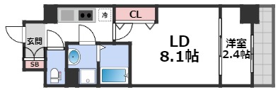 リアライズ鶴橋東IIの間取り