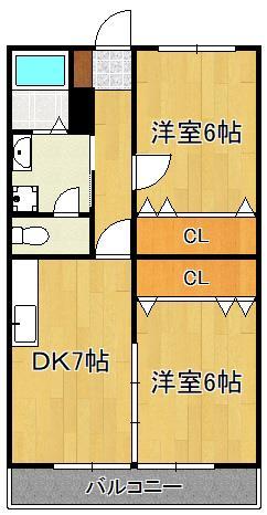 ソレイユ水巻の間取り