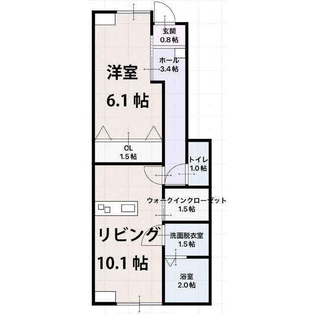 タリスヴィータ　A棟の間取り