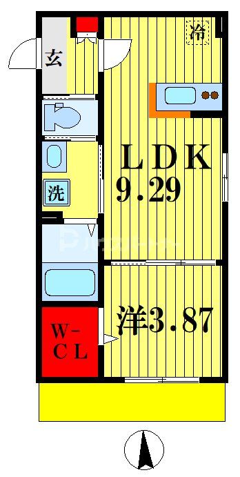 メゾン・ド・Plum新松戸の間取り