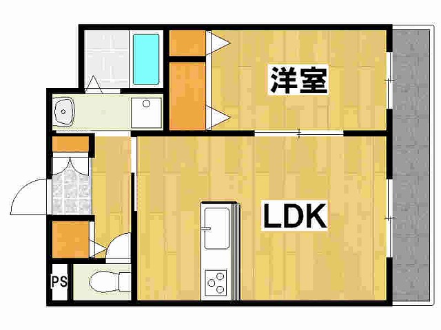 姫路市苫編南のアパートの間取り