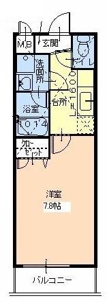 フジパレス デルフィ鳳南の間取り