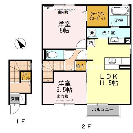 ハイツ エンカウンターIIの間取り