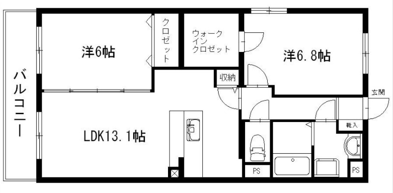 【浜松市浜名区三ヶ日町岡本のマンションの間取り】