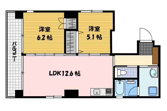 コア古川町の間取り