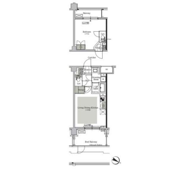 【北区西ケ原のマンションの間取り】