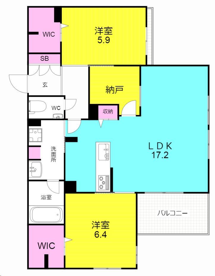 リベルダージ苦楽園の間取り