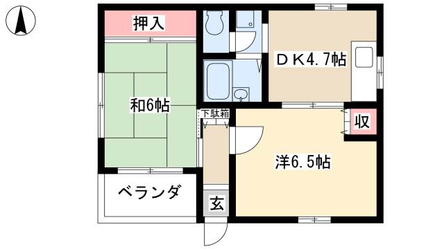 ヴィラ　ベルエトワールの間取り