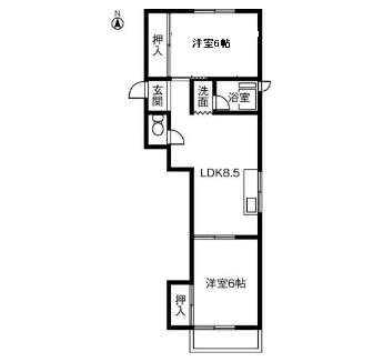 リノベーションマンション　ハイツ松下の間取り