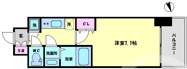 セレニテ京橋クレアの間取り