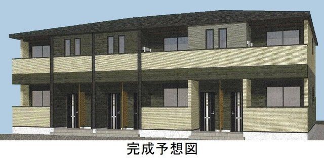 平塚市豊田宮下のアパートの建物外観