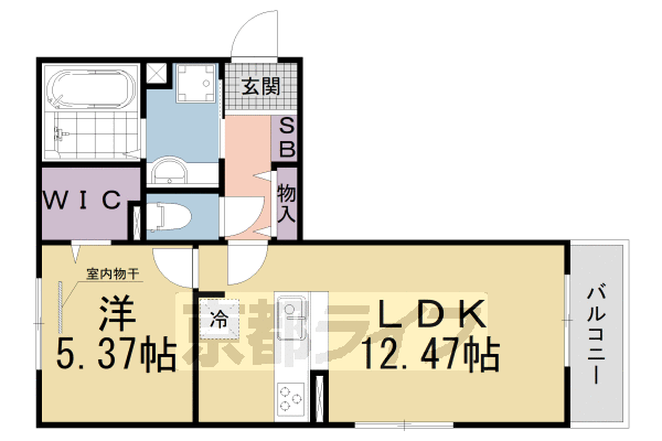 ラヴィベル膳所の間取り