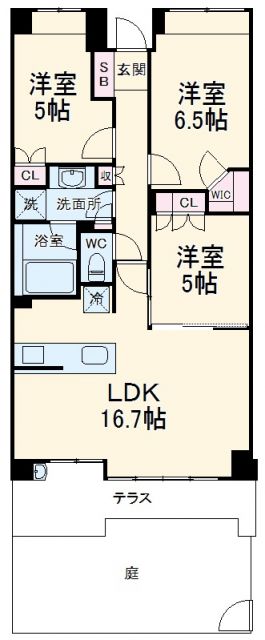 ライオンズ湘南江ノ島シーサイドの間取り