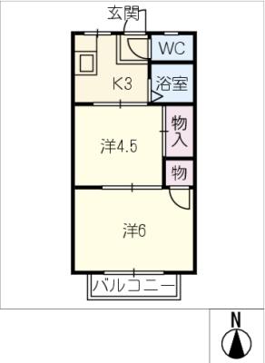 コーポ高見の間取り