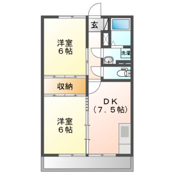 福永コーポの間取り