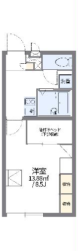 レオパレス秋桜の間取り