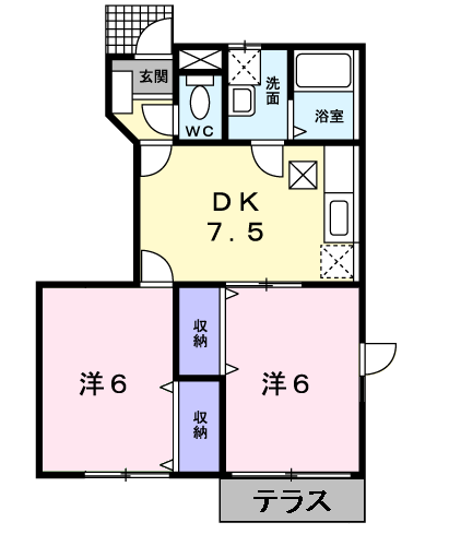 エルフＭＡＥＴＡＮＩの間取り